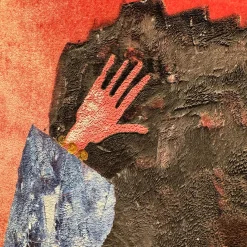 Butterfly Girl Velvet Silk Hand-Painted Tapestry