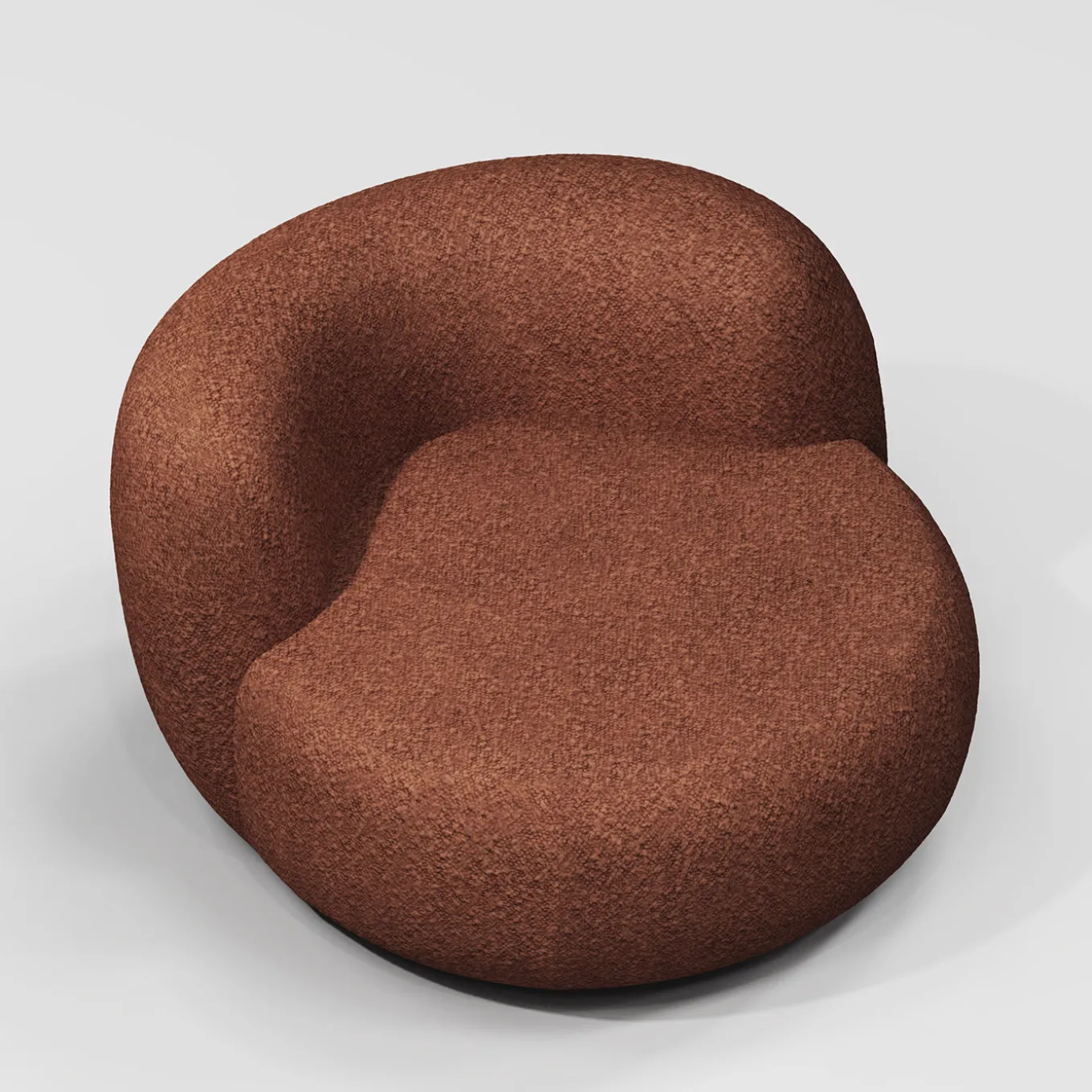 B15Z Maxi Burnt Orange Lounge Chair by Artefatto Design Studio
