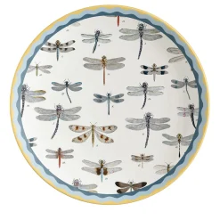 Cabinet De Curiosités Porcelain Dinner Plate With Dragonflies