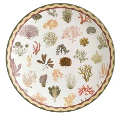 Cabinet De Curiosités Porcelain Charger Plate With Corals