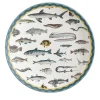 Cabinet De Curiosités Porcelain Charger Plate With Fishes
