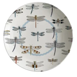 Cabinet De Curiosités Porcelain Soup Plate With Dragonflies
