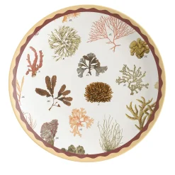Cabinet De Curiosités Set Of 2 Porcelain Dessert Plates With Corals