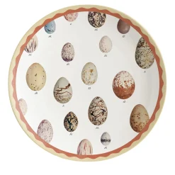 Cabinet De Curiosités Set Of 2 Porcelain Dessert Plates With Eggs