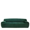 Cabochon Curved Green Sofa