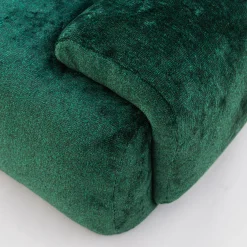 Cabochon Curved Green Sofa