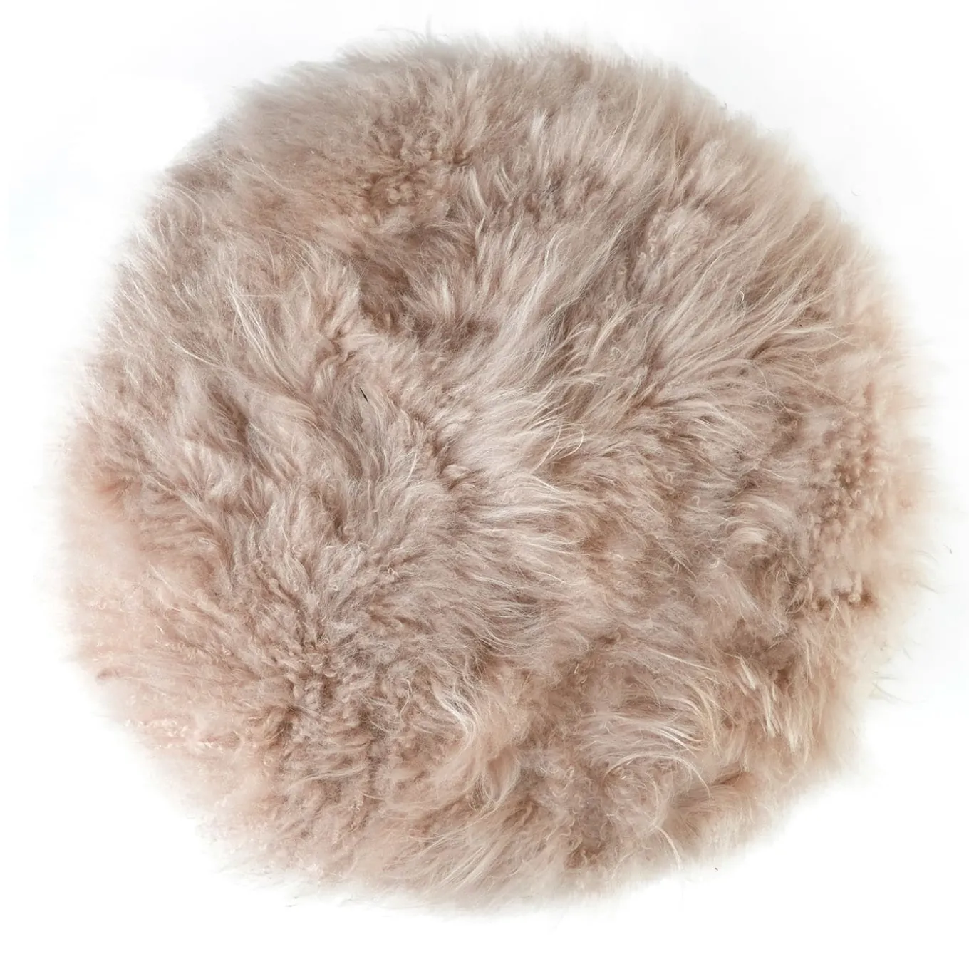 Cachemire Fur Pouf by Lorenza Bozzoli