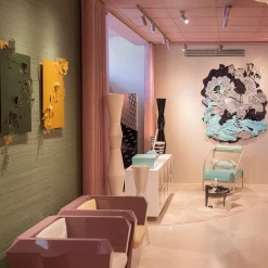 Caelum Contingo Blu Di Prussia Wall Sculpture by Matteo Cibic