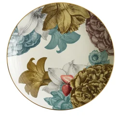 Cairo Porcelain Soup Plate With Flowers #2