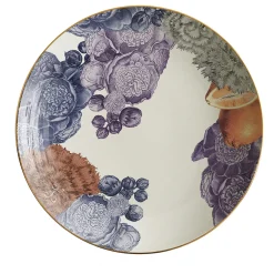Cairo Porcelain Soup Plate With Flowers #3