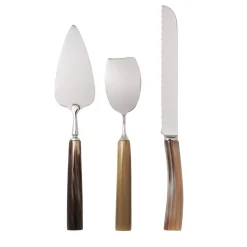 Cake Cutlery Set in Natural Horn