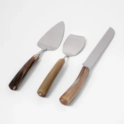 Cake Cutlery Set in Natural Horn