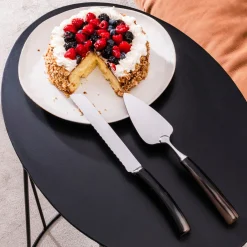 Cake Cutlery Set in Natural Horn