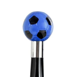 Calcio Small Black & Blue Decorated Shoehorn
