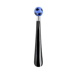 Calcio Small Black & Blue Decorated Shoehorn