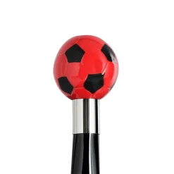 Calcio Small Black & Red Decorated Shoehorn