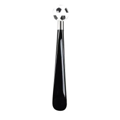 Calcio Small Black & White Decorated Shoehorn