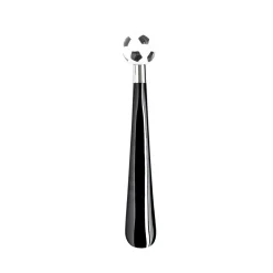 Calcio Small Black & White Decorated Shoehorn