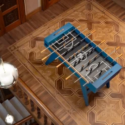 Calciobalilla Boss Iroko wood Blue Foosball Table