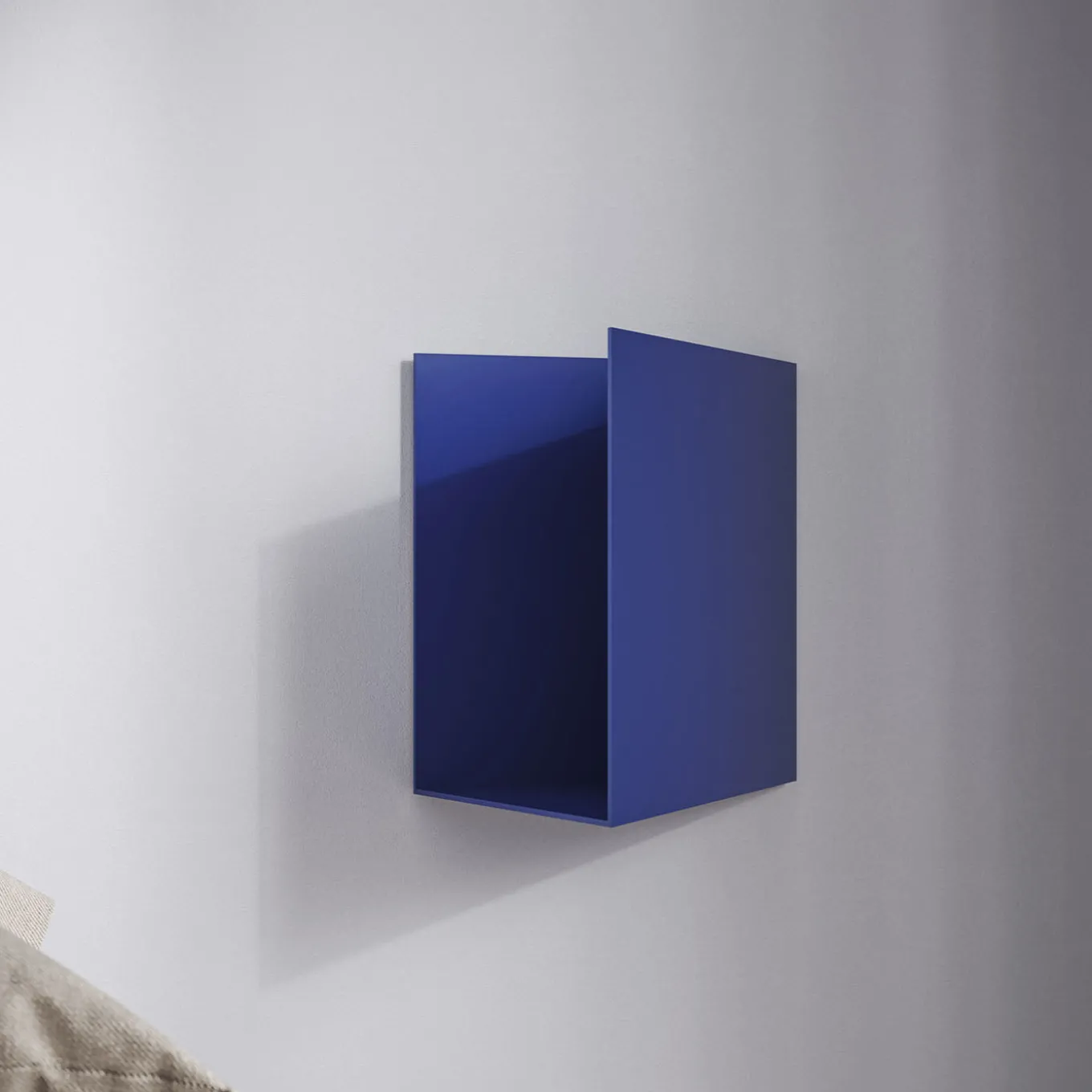 Caletta Pocket Blue Metal Shelf with Right Opening