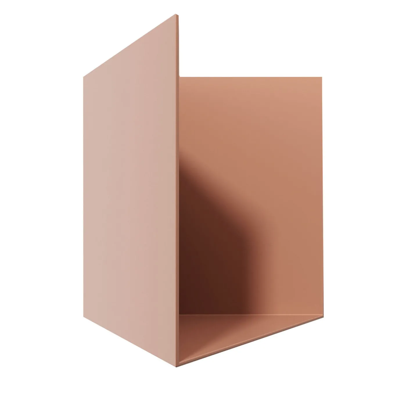 Caletta Pocket Pink Metal Shelf with Right Opening
