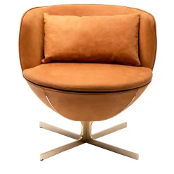 Calice Cognac Armchair by Patrick Norguet