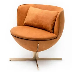 Calice Cognac Armchair by Patrick Norguet