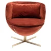 Calice Red Velvet Armchair by Patrick Norguet