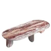 Calipso 45 Red arabescato orobico marble outdoor coffee table