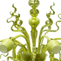 Callesverde Green Glass Chandelier