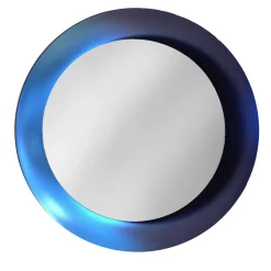 Calliope Frosted Blue Wall Mirror