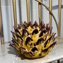Calliroe Yellow And Purple Ceramic Vase