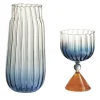 Calypso Blue Bottle and Glass