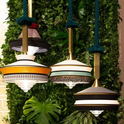 Calypso Martinique Outdoor Yellow Pendant Lamp By Servomuto