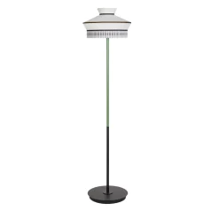 Calypso Outdoor Black & Green Floor Lamp by Servomuto