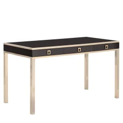 Camilla Desk Black Maple