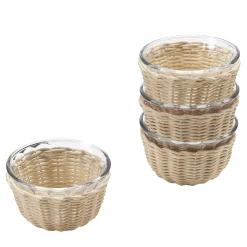 Campanula Cup with Wicker Basket