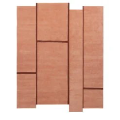 Campiture Rose and Brown Carpet by Elisa Ossino