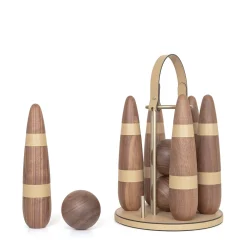 Canaletto Wood Bowling Set