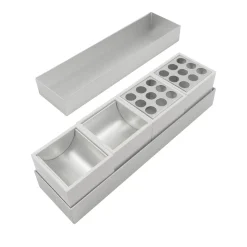 Canarie White Desk Organizer by Bruno Munari