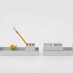 Canarie White Desk Organizer by Bruno Munari