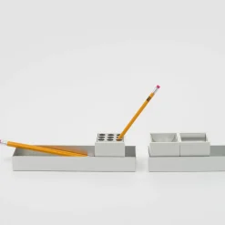 Canarie White Desk Organizer by Bruno Munari