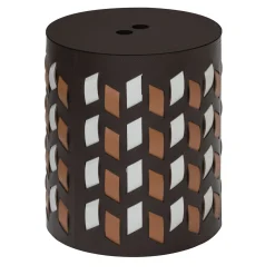 Cancun N. 12 Moka Round Basket with Lid