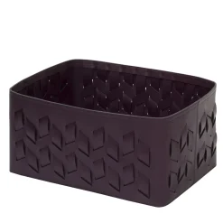 Cancun N. 16 Plum Rectangular Basket