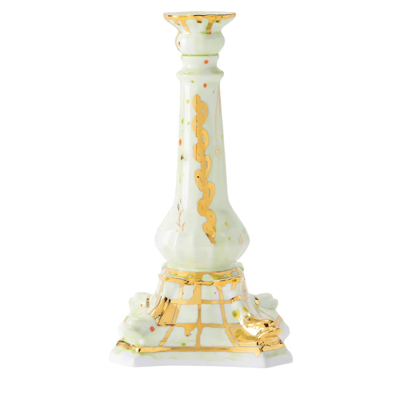 Candleholder Green Porcelain
