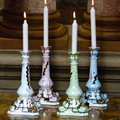 Candleholder Green Porcelain