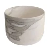 Candy White Calacatta Marble Serving Bowl