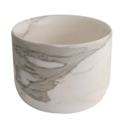 Candy White Calacatta Marble Serving Bowl
