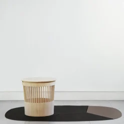 Canestro Ash Side Table and Basket by Enrico Tonucci