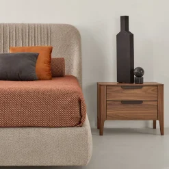 Cannaregio Bedside Table in Canaletto Walnut Wood